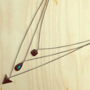 Layered multi-charm necklace